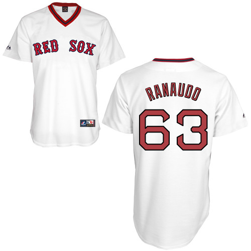 Anthony Ranaudo #63 MLB Jersey-Boston Red Sox Men's Authentic Home Alumni Association Baseball Jersey